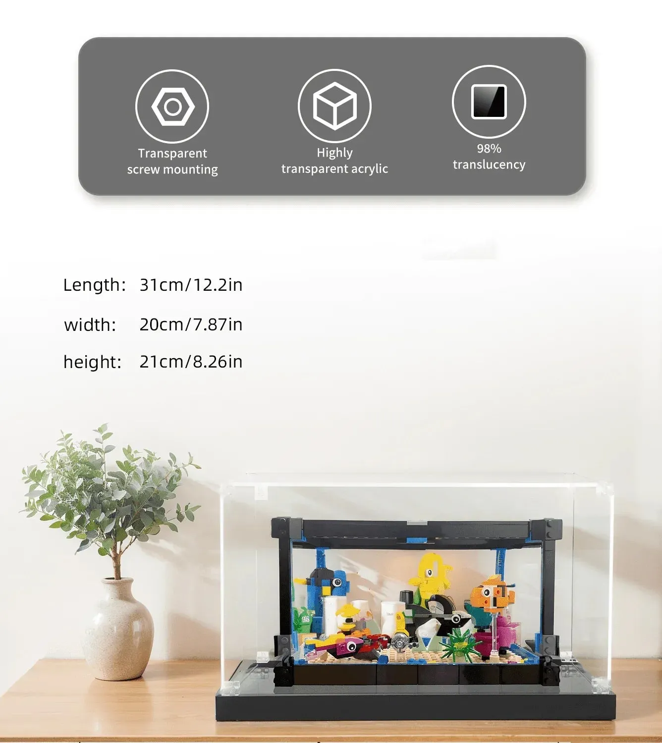 Eksponavimo dėžė LEGO Creator 3in1 Fish Bowl 31122 — 6