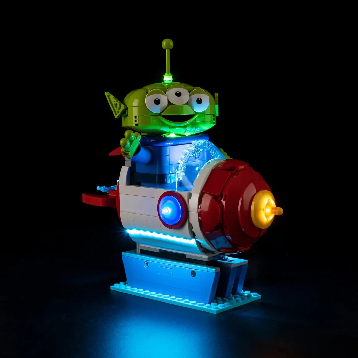Premium-belysningskit kompatibelt med LEGO® Disney™ Alien with Pizza Planet Rocket Ride 43307 — 7
