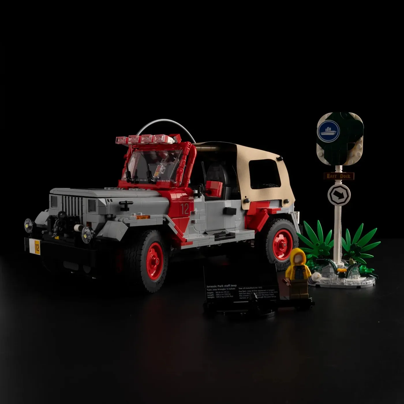 Premium-Beleuchtungsset kompatibel mit LEGO® Jurassic World™ Jurassic Park Jeep® Wrangler 77984 — 6
