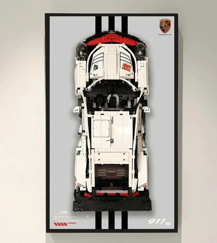 Väggfäste för exponering av LEGO 42096 Technic™ Porsche 911 RSR — 26