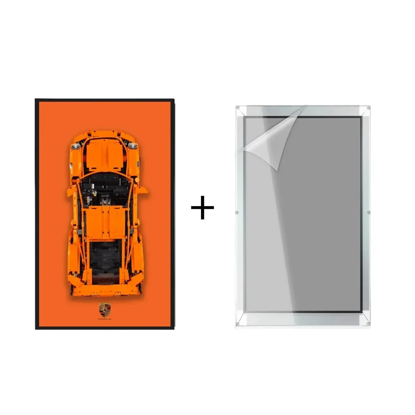 Sieninis eksponavimo rėmas LEGO Technic 42056 automobiliui Porsche 911 GT3 RS — 13