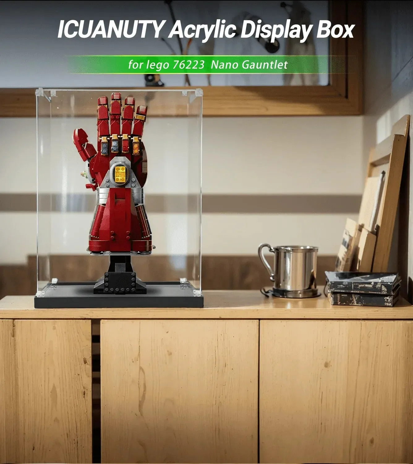Display case for LEGO The Avengers Nano Gauntlet 76223 — 2