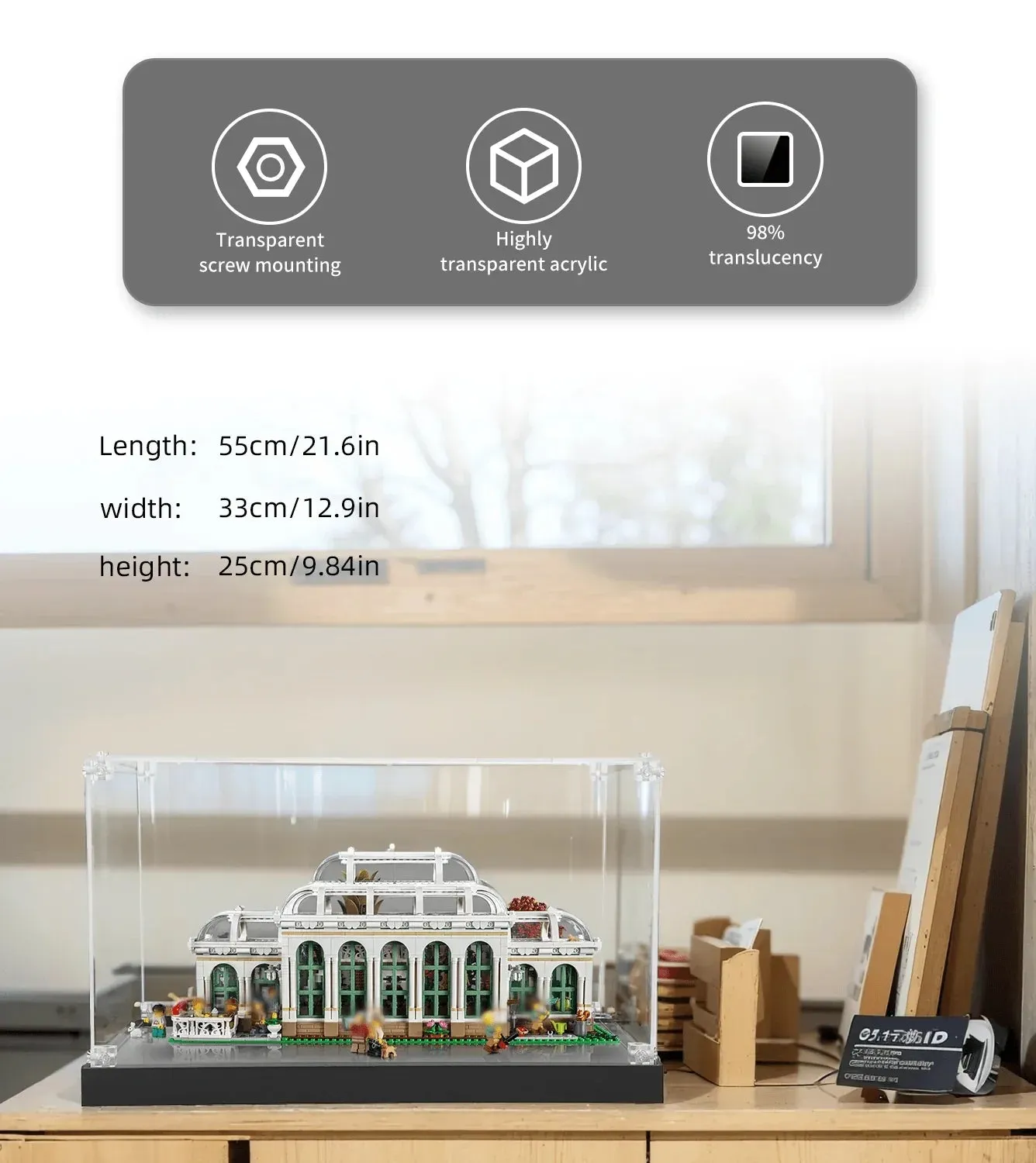 Vitrine für LEGO Ideas The Botanical Garden 21353 — 4