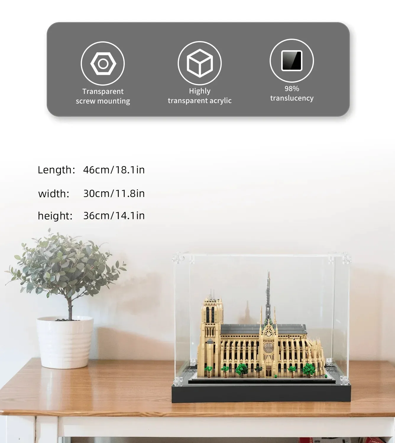 Eksponavimo dėžė LEGO Architecture Notre-Dame de Paris 21061 — 4