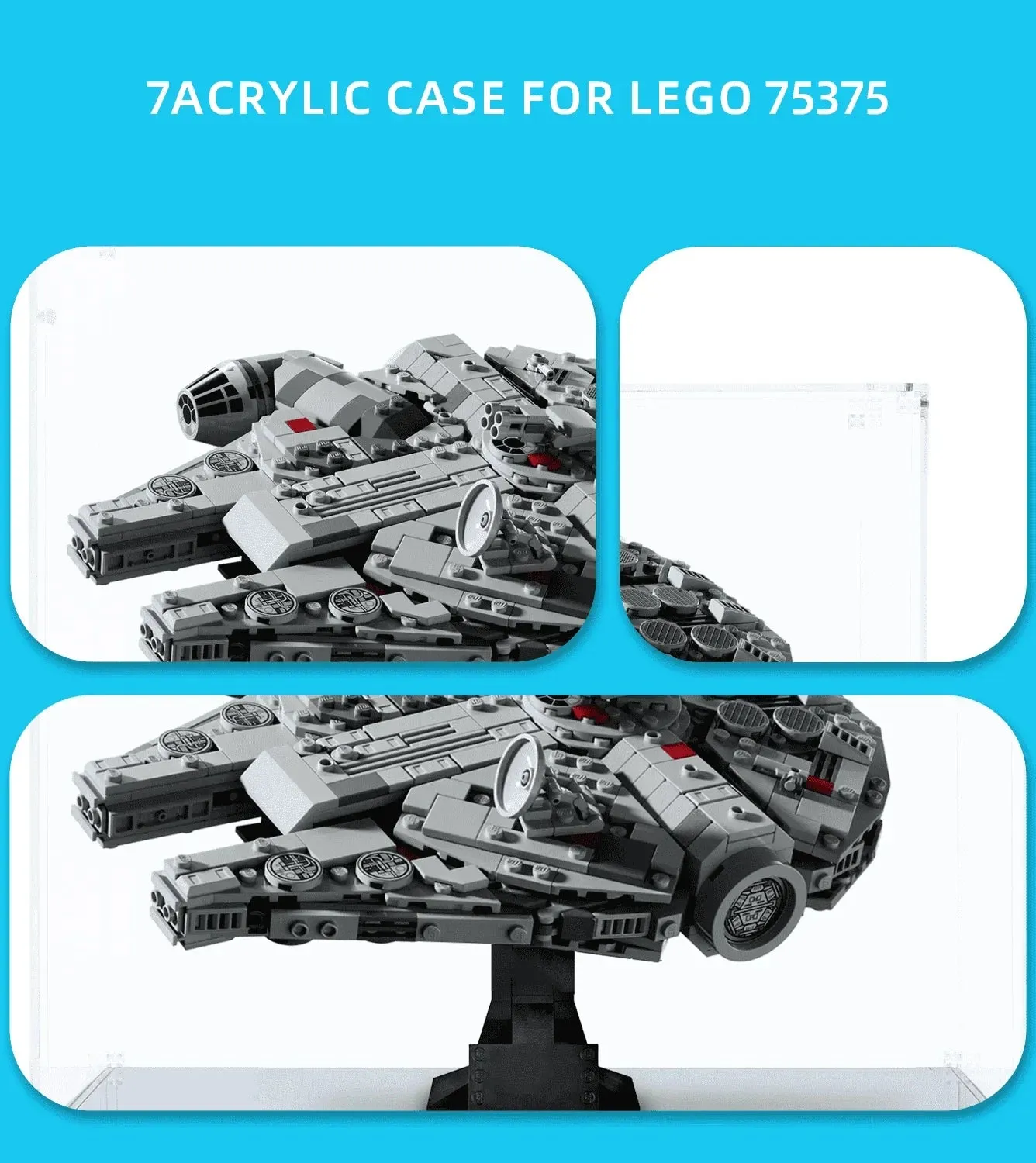 Vitrine für LEGO Star Wars Millennium Falcon 75375 — 4