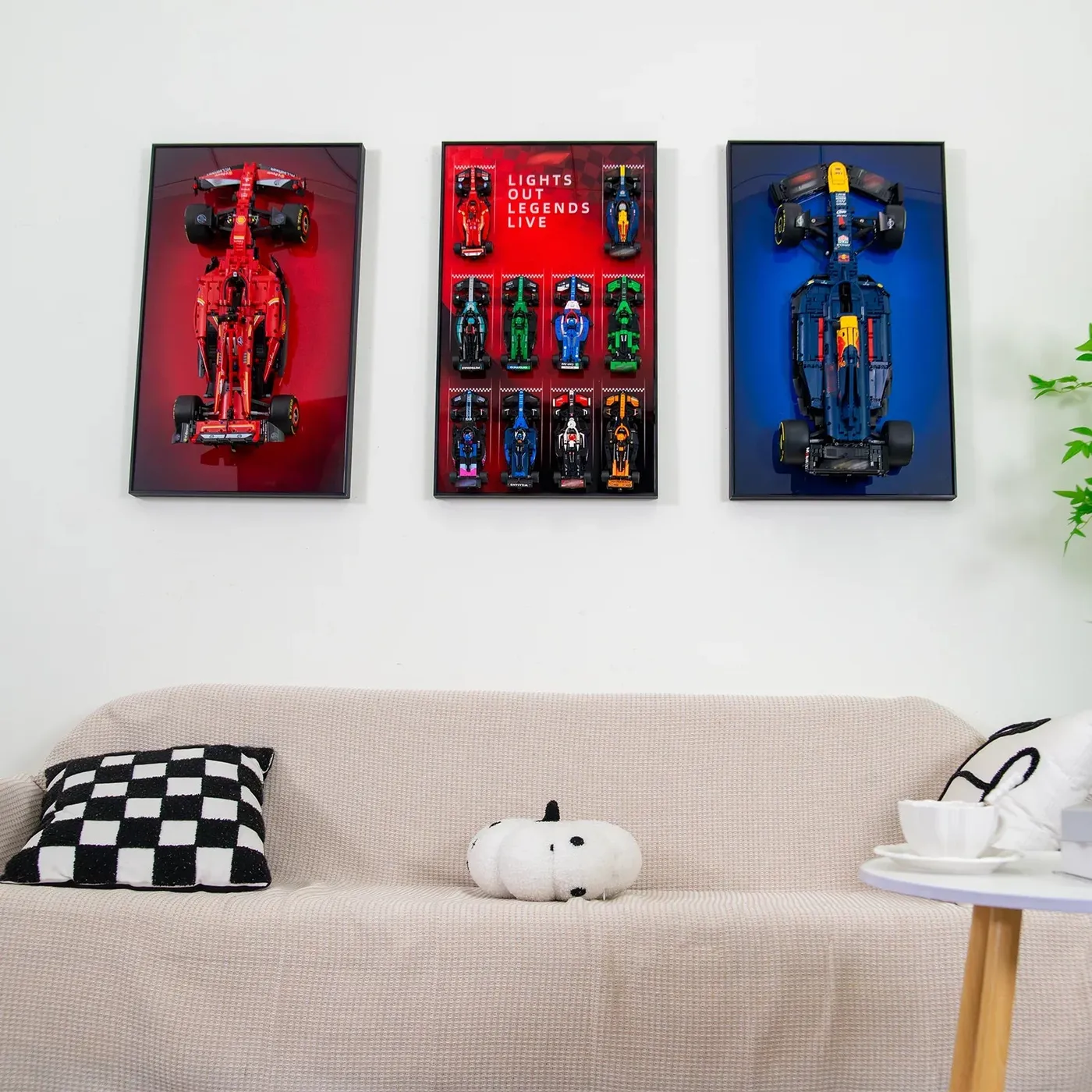 Display wall frame for LEGO Speed Champion series Full Collection — 9