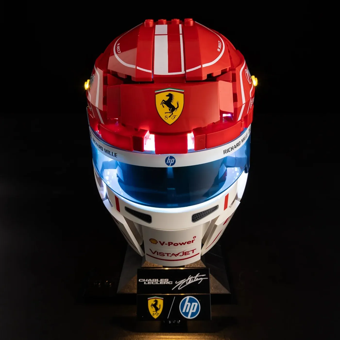 Zestaw oświetlenia Premium kompatybilny z LEGO® Editions Scuderia Ferrari HP Charles Leclerc Helmet 43014 — 16