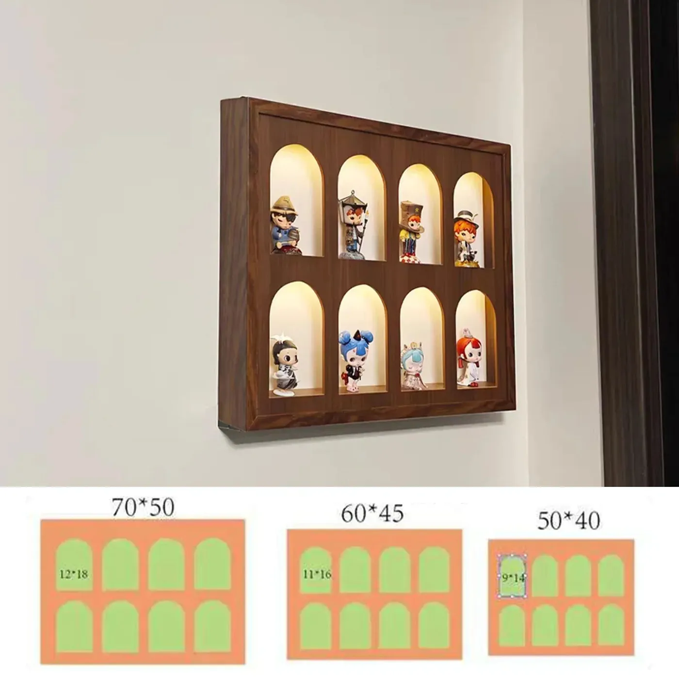 Wand-Vitrine zur Aufbewahrung und Dekoration — 6