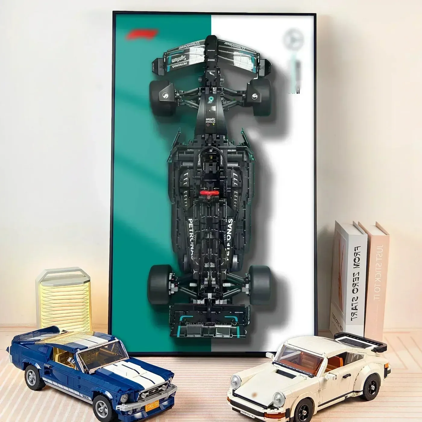 [Seria SplitBackdrop™] Ramka ścienna do samochodów F1 LEGO Technic — 17
