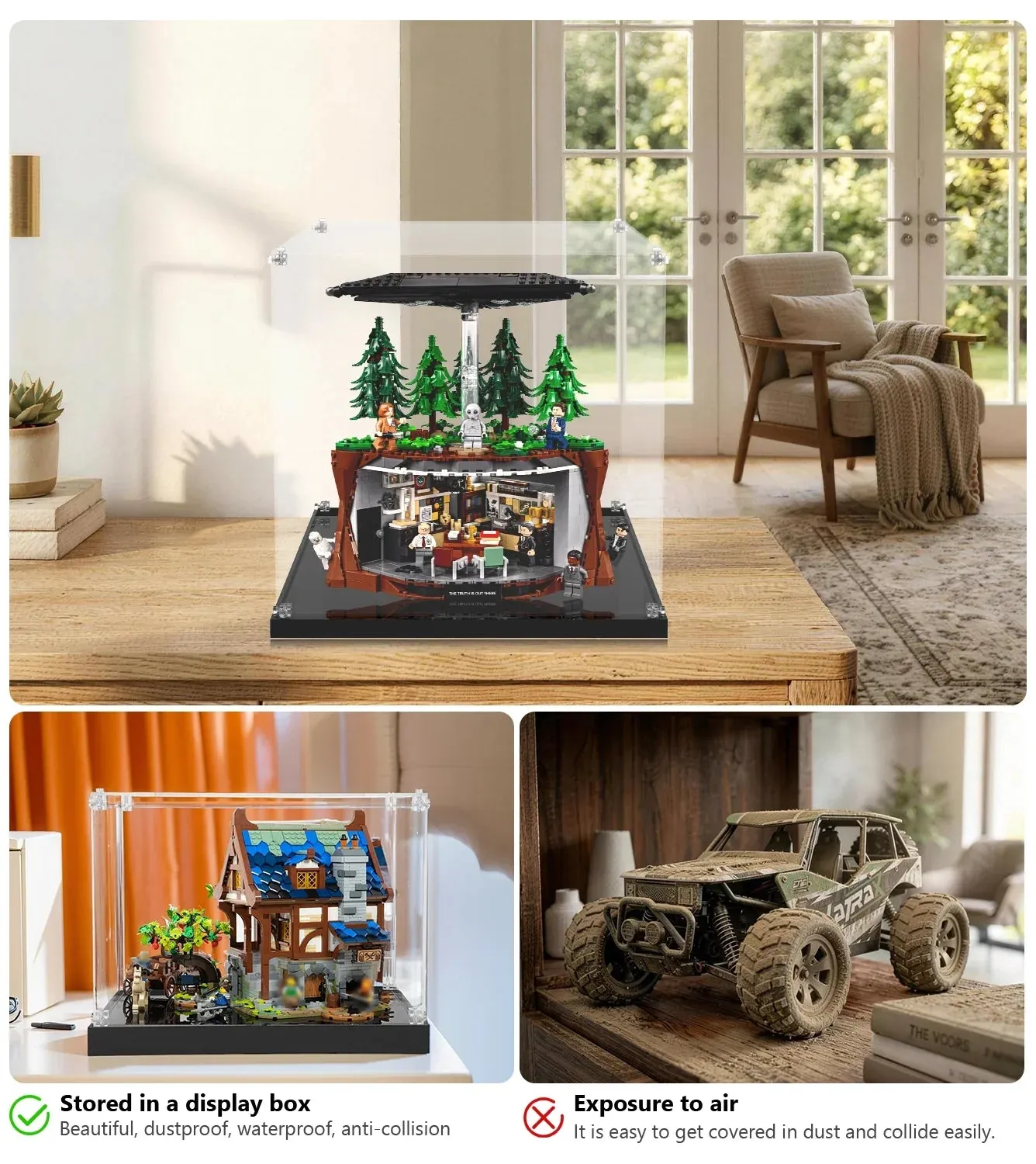 Vitrine für LEGO Ideas The X-Files 21369 — 18