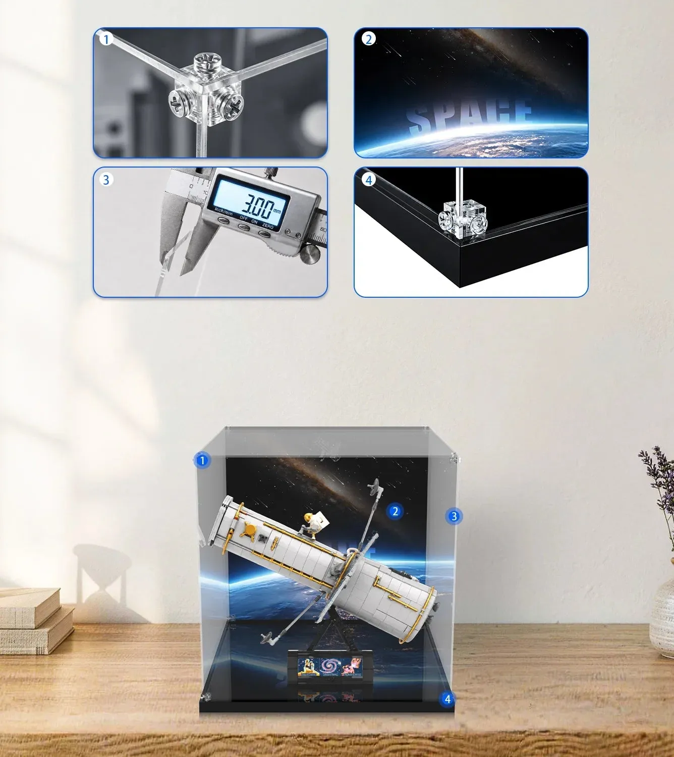 Vitrine für LEGO® Icons Hubble Space Telescope 11382 — 6