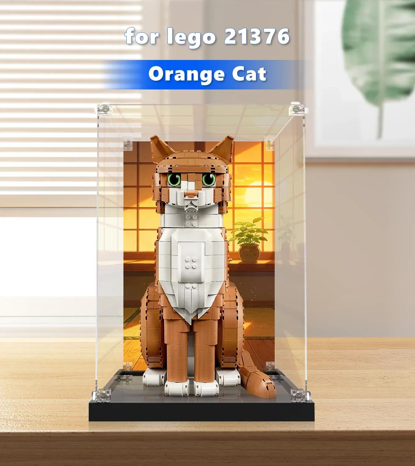 Premium montrar kompatibel med LEGO Ideas Orange Cat 21376 — 4
