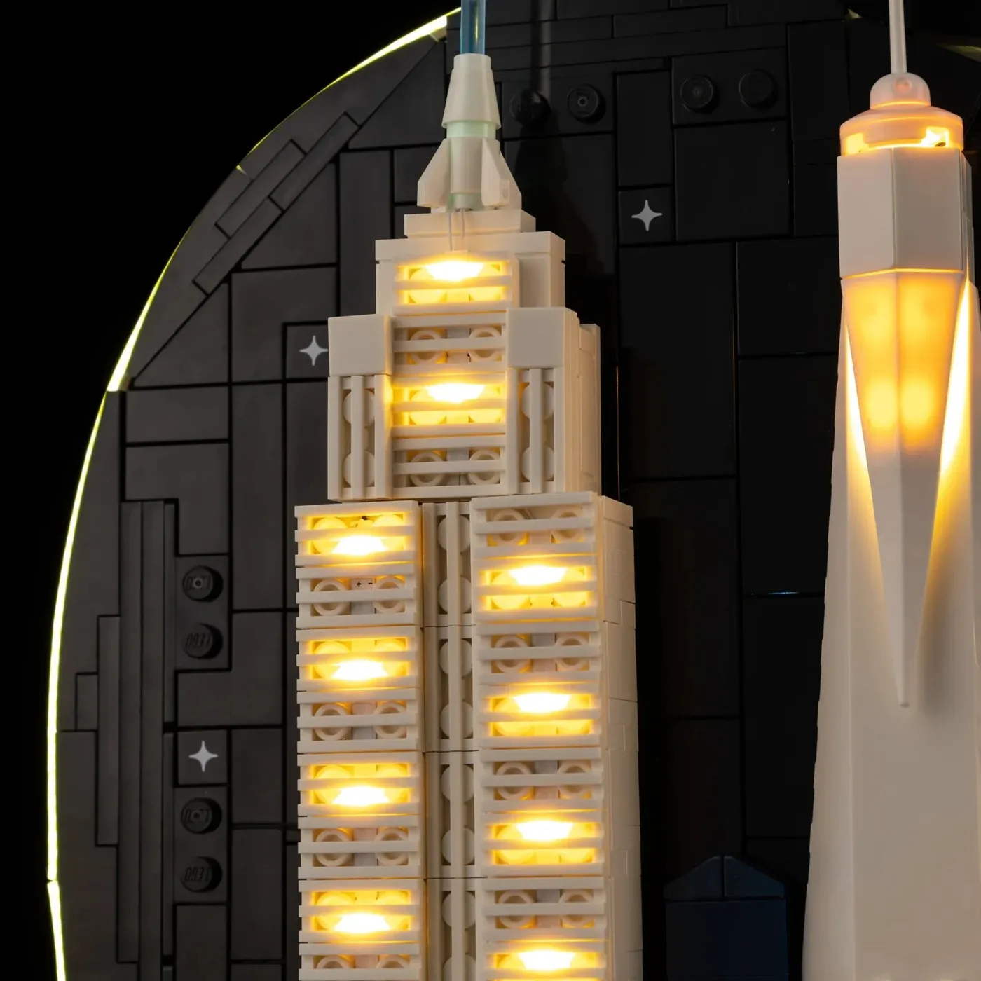 Premium-belysningskit kompatibelt med LEGO Architecture New York City – The Big Apple 21066 — 24