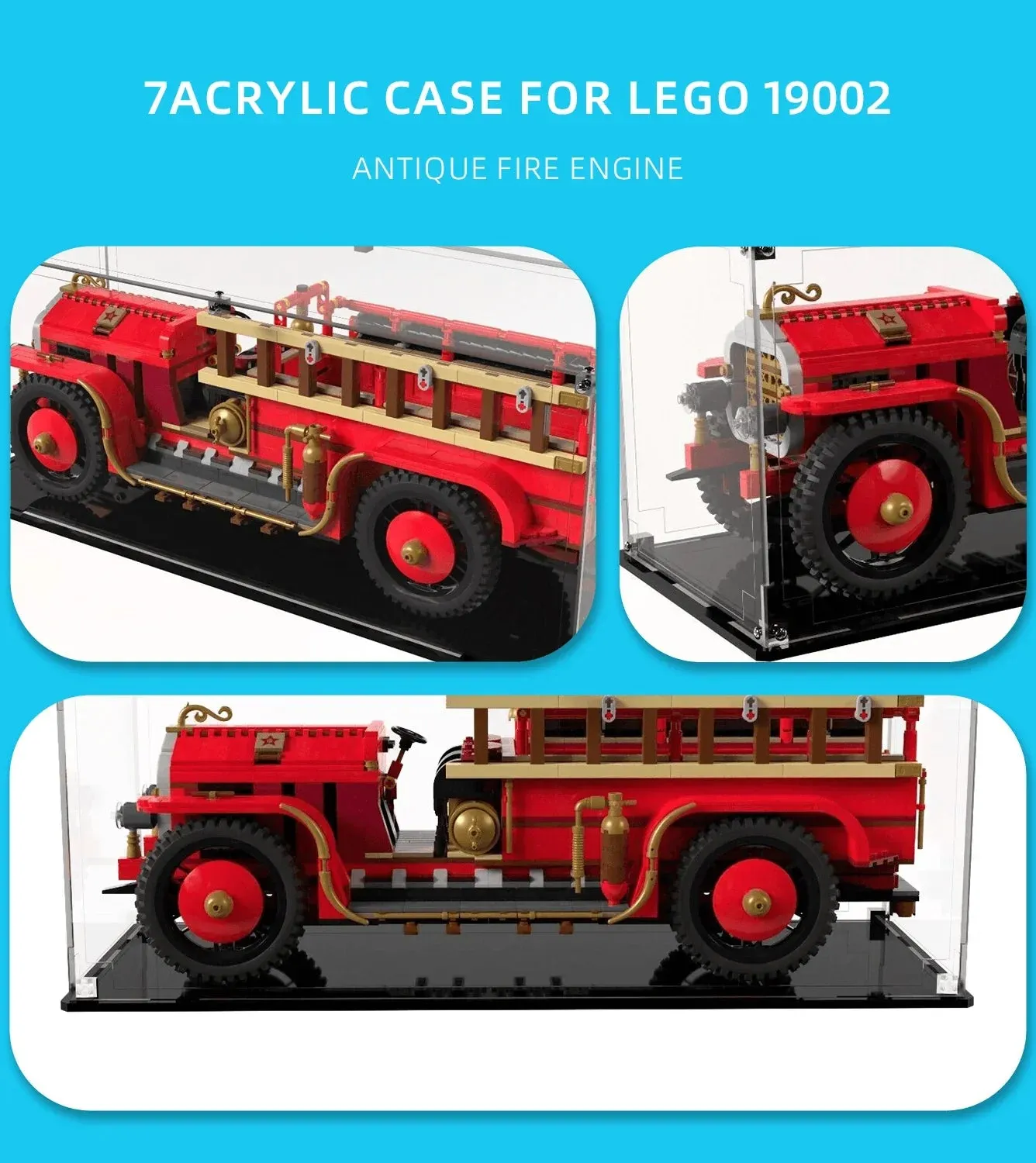 Vitrine für Lego Bricklink Antique Fire Engine BL 19002 — 5