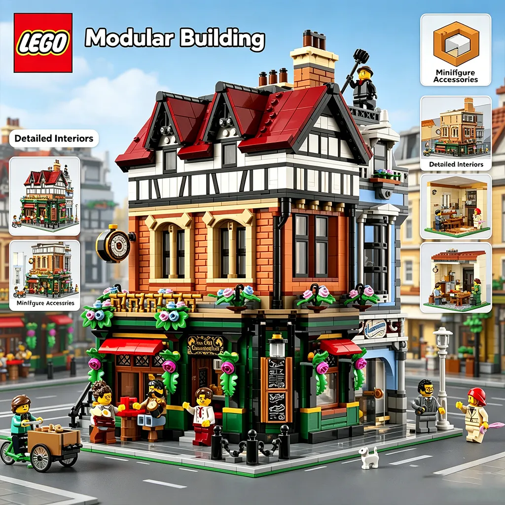 Preserving Historic Charm: The Complete Build and Display Guide for the LEGO® Tudor Corner (10350)
