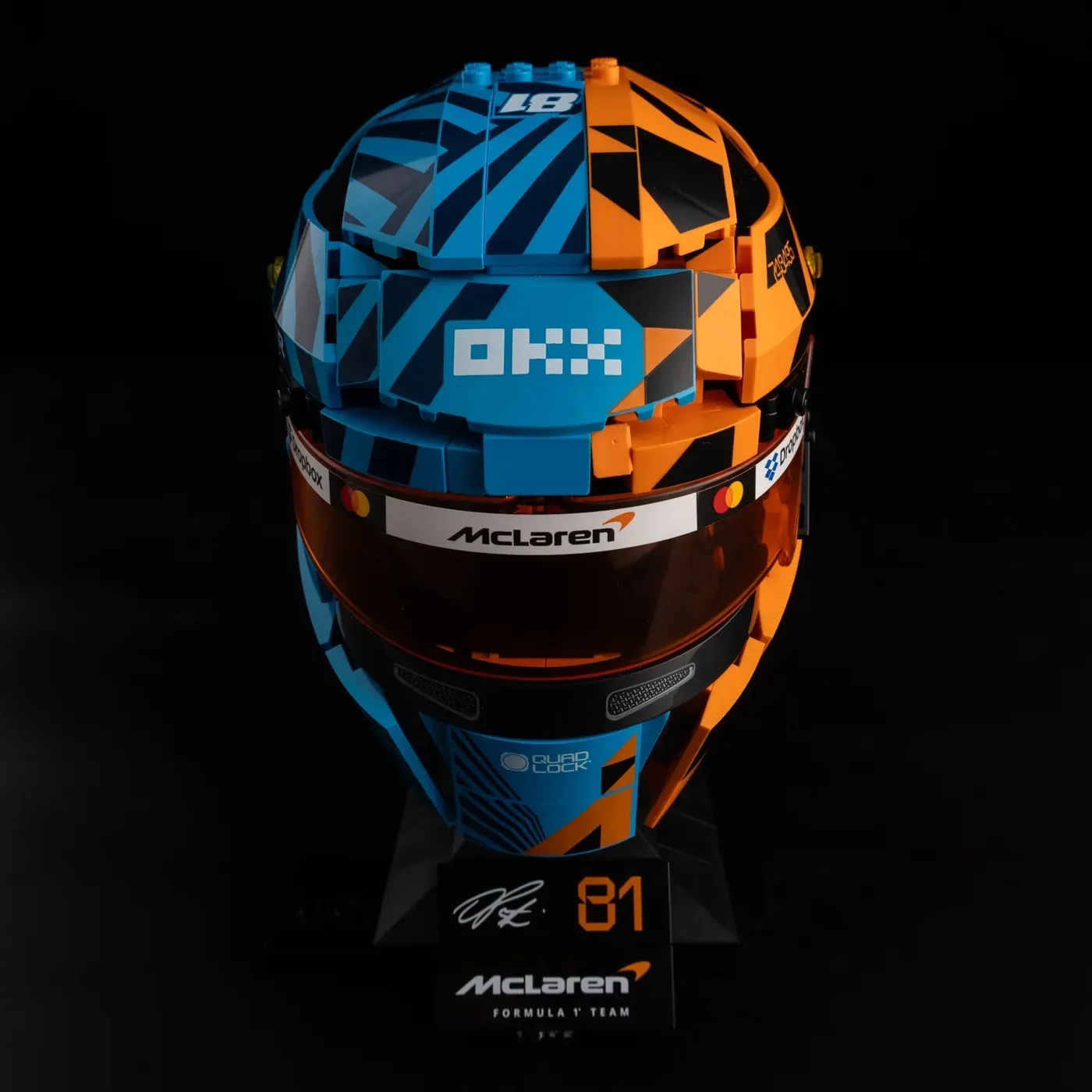Premium belysningskit kompatibel med LEGO® Editions McLaren Mastercard F1® Team Oscar Piastri Helmet 43017 — 7
