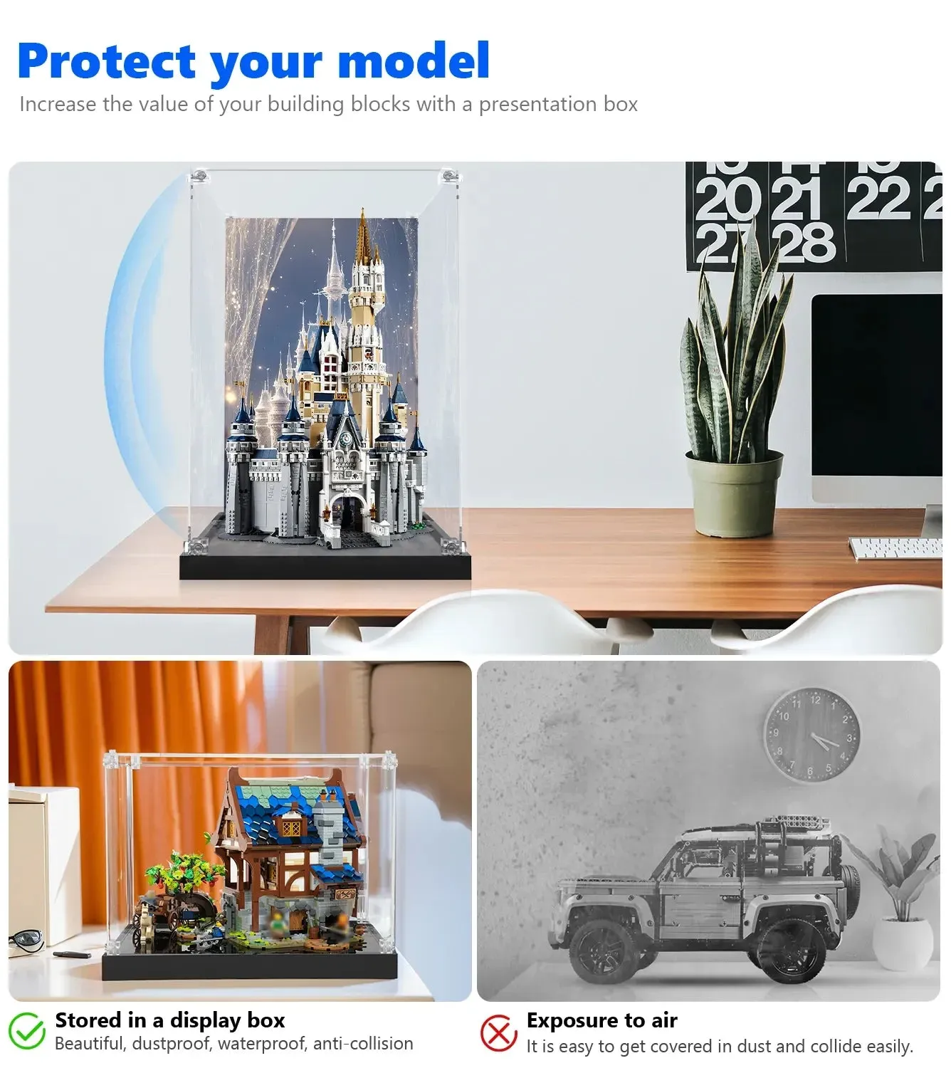 Akrylowa gablota ekspozycyjna premium do LEGO® The Disney Castle (71040) — 5