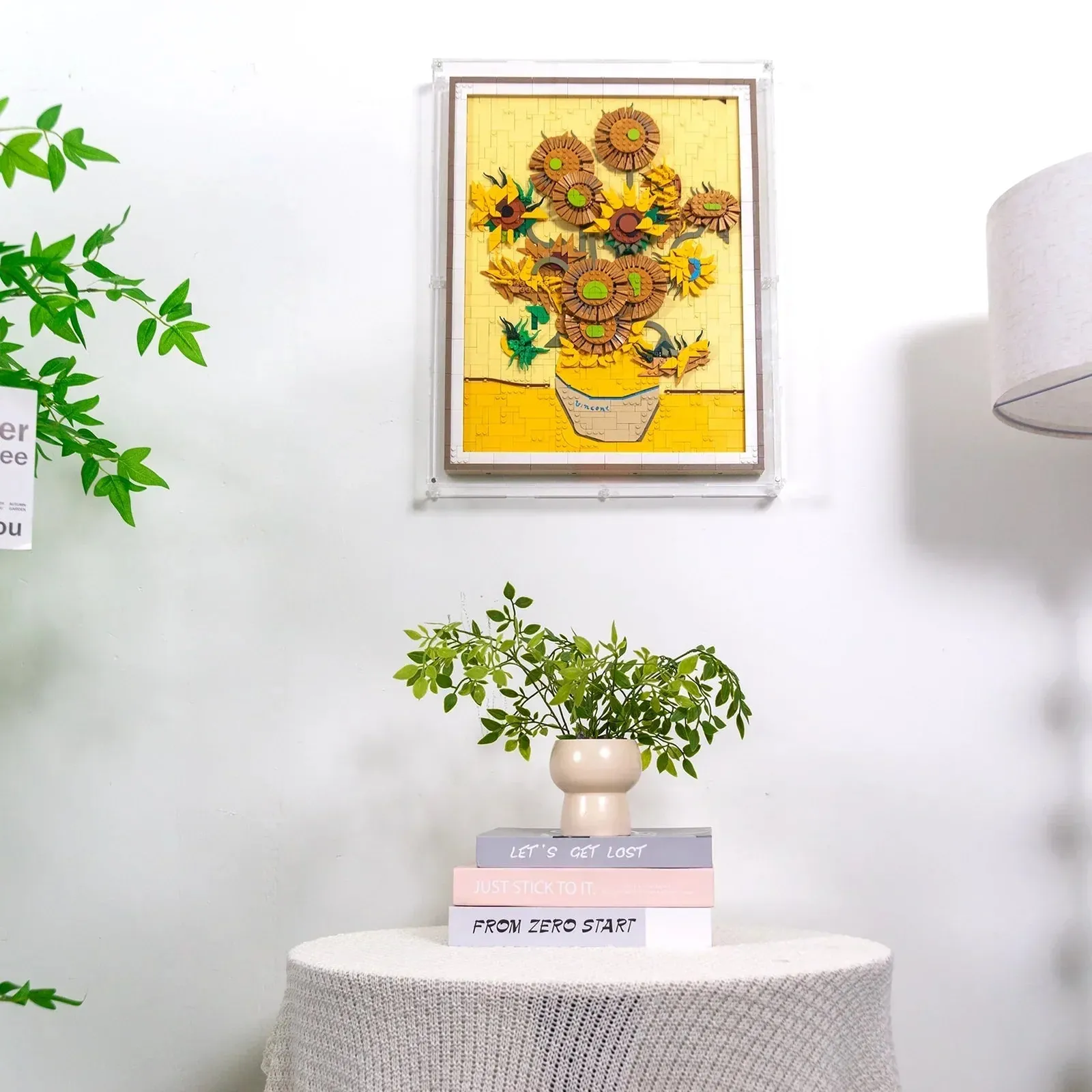 Premium Wall-Mounted Acrylic Display Case for LEGO® Art Vincent van Gogh – Sunflowers 31215 - KABO