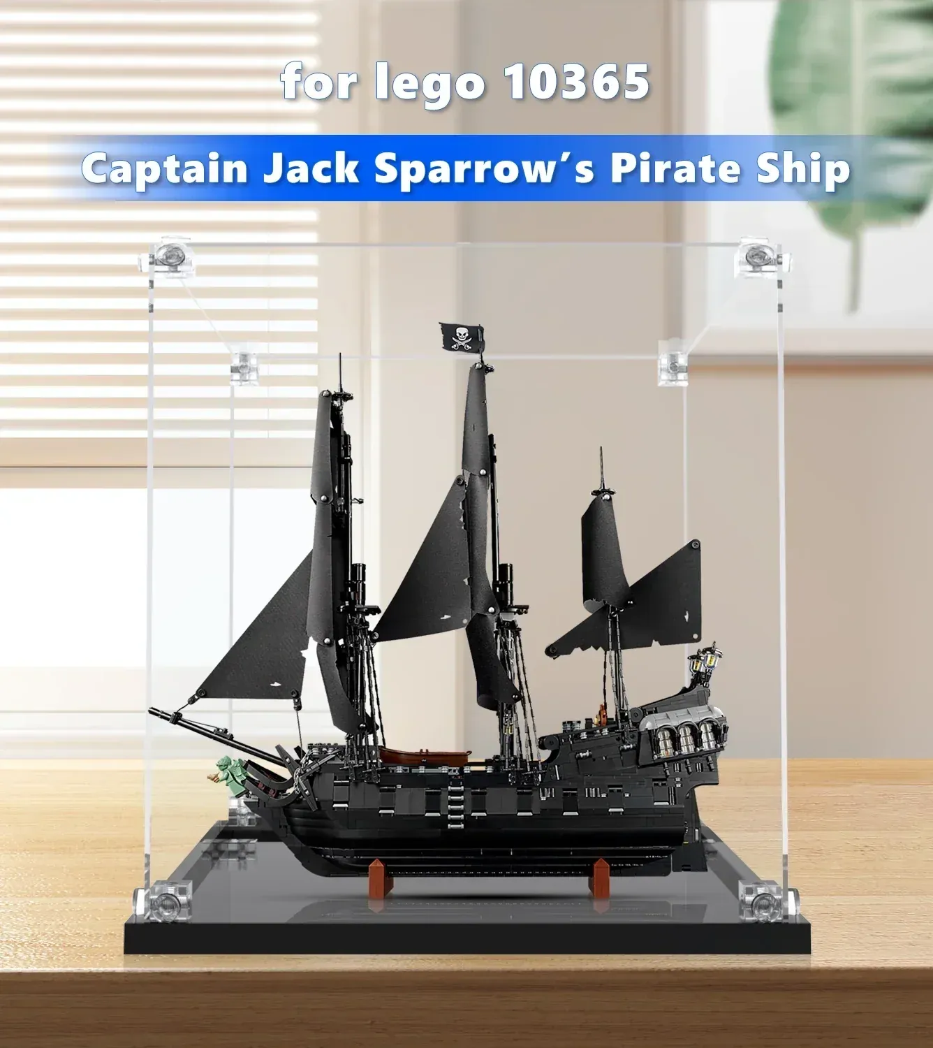Vitrine für LEGO Icons Captain Jack Sparrow's Pirate Ship 10365 — 4