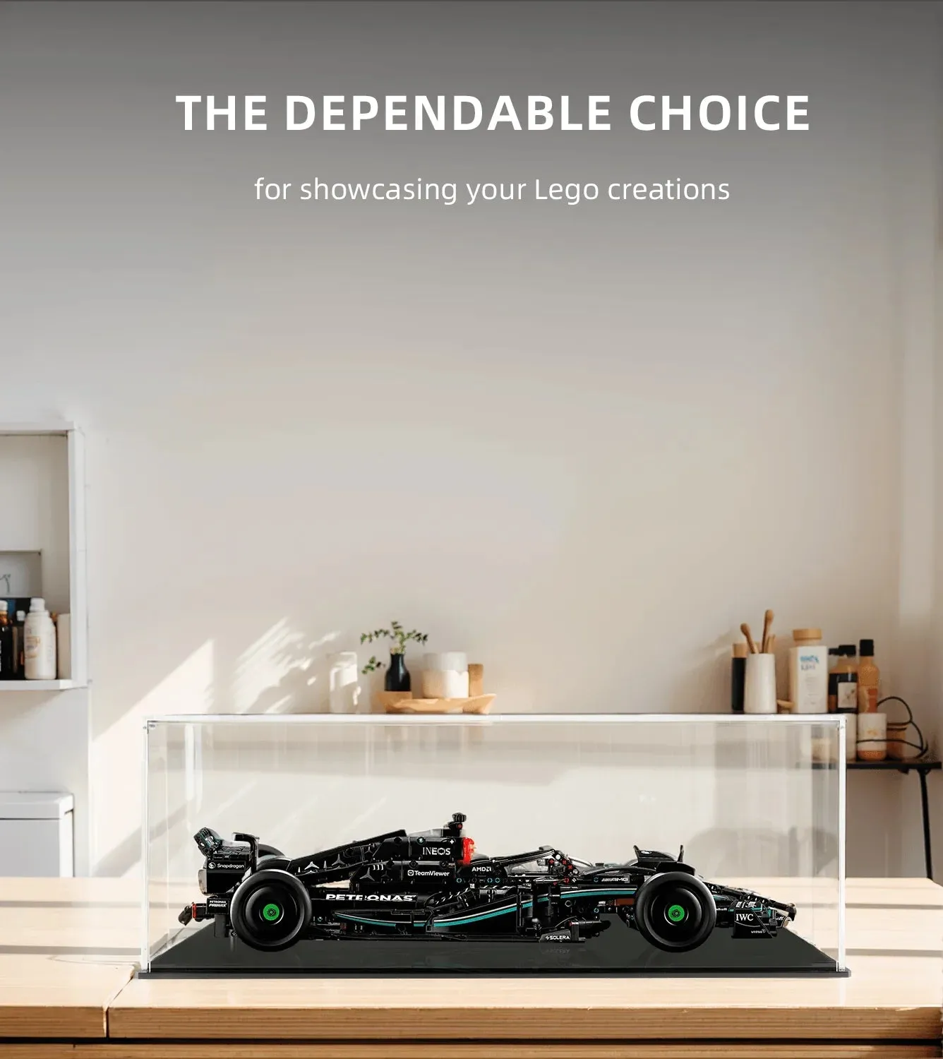 Display case for LEGO Technic Mercedes-AMG F1 W14 E Performance 42171 — 4