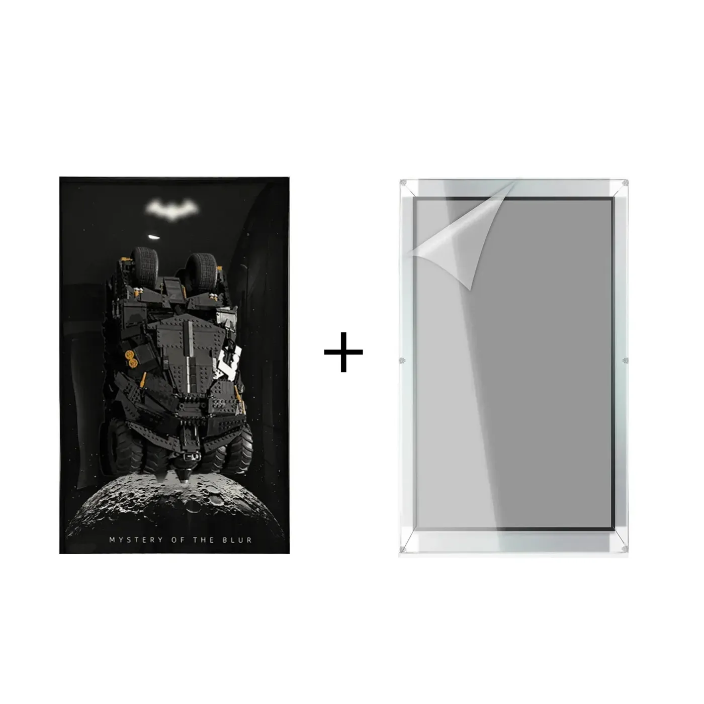 Väggmonterad displayram för Lego DC Batman Batmobile Tumbler 76240 – ikonisk bil — 8
