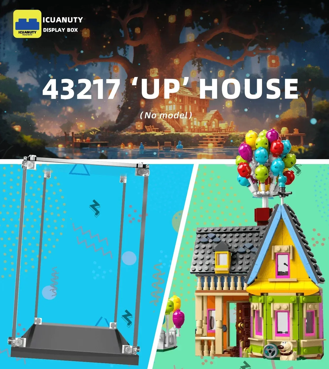 Vitrine für LEGO Disney 'Up' House 43217 — 7