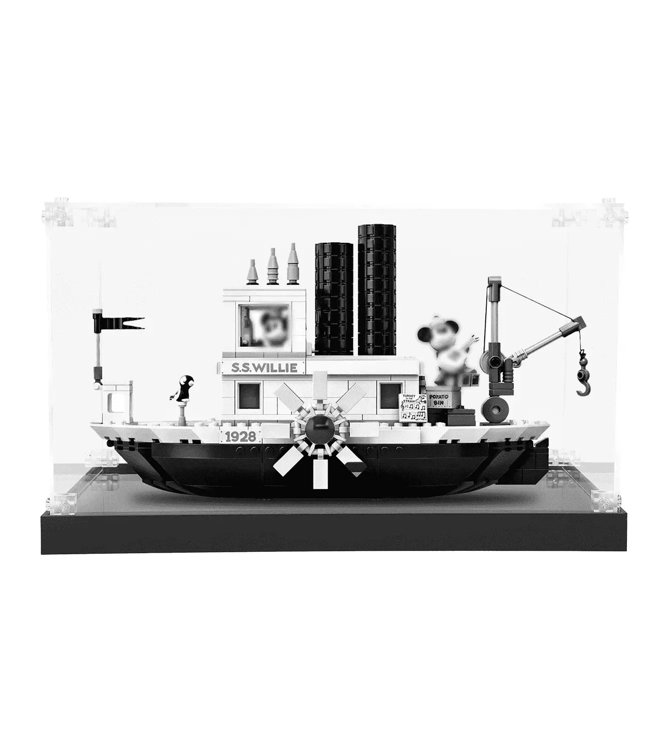 Vitrine für Lego ideas Steamboat Willie 21317