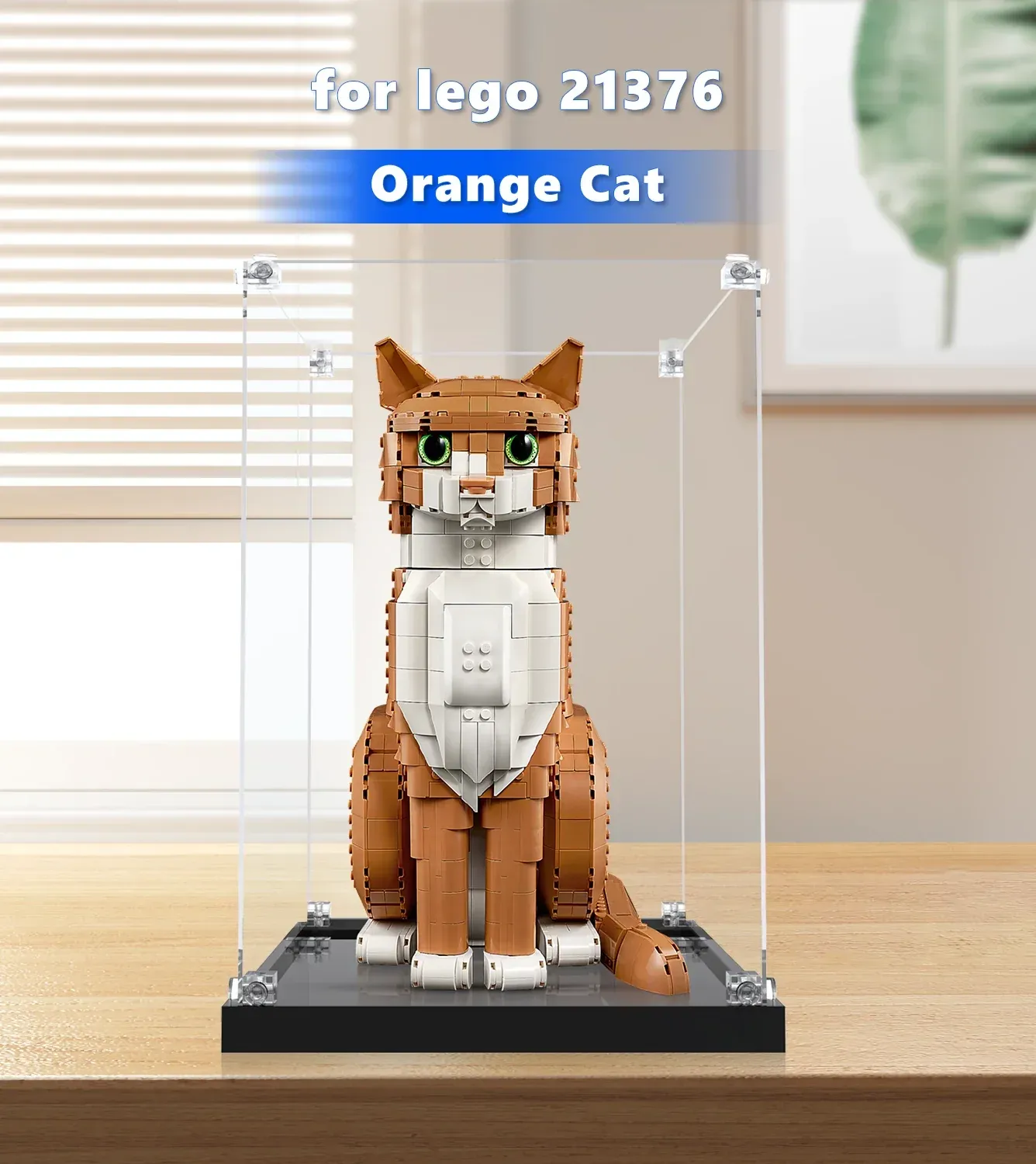 Premium montrar kompatibel med LEGO Ideas Orange Cat 21376 — 10