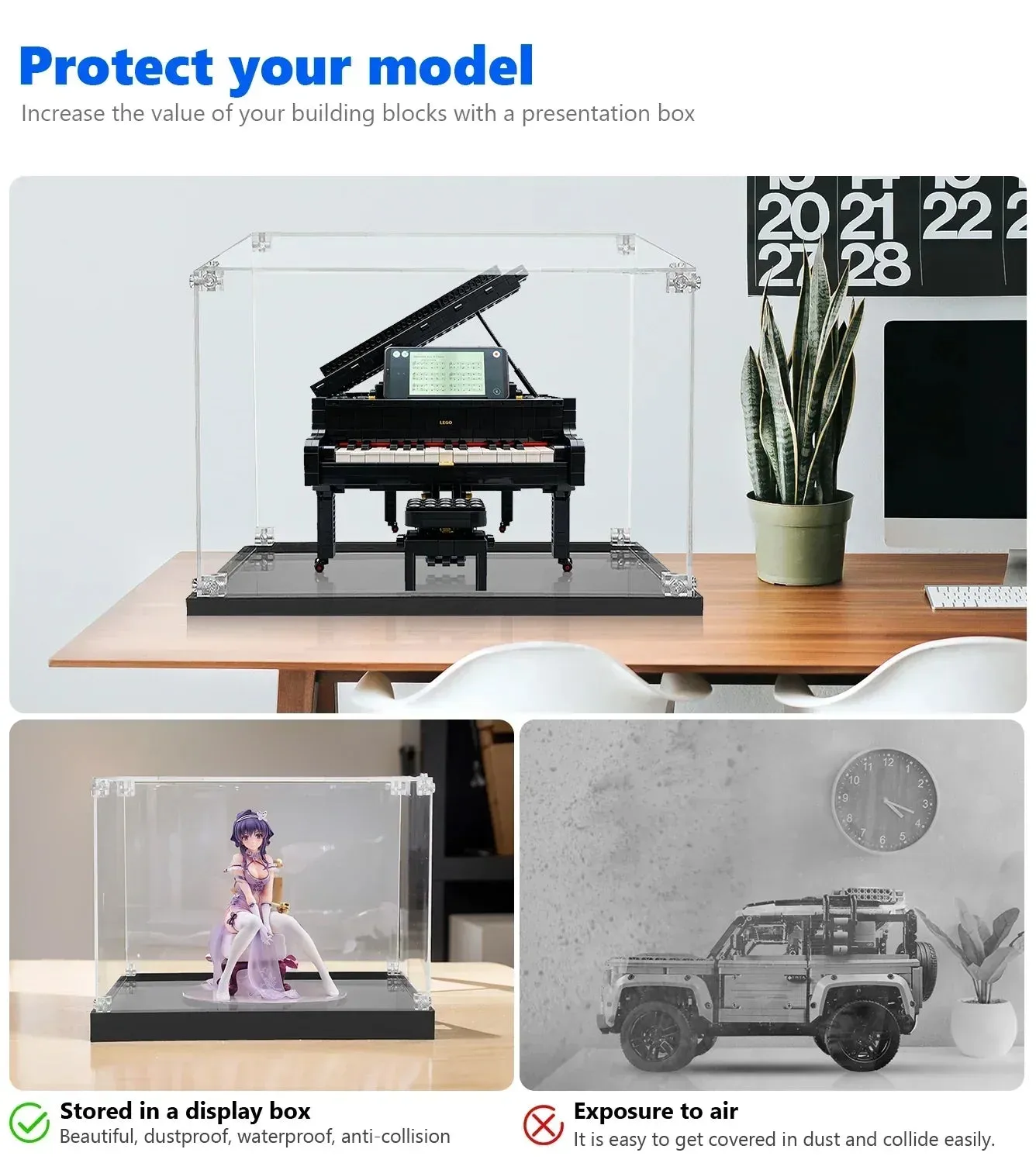 Vitrine kompatibel mit LEGO® Ideas Grand Piano 21323 — 11