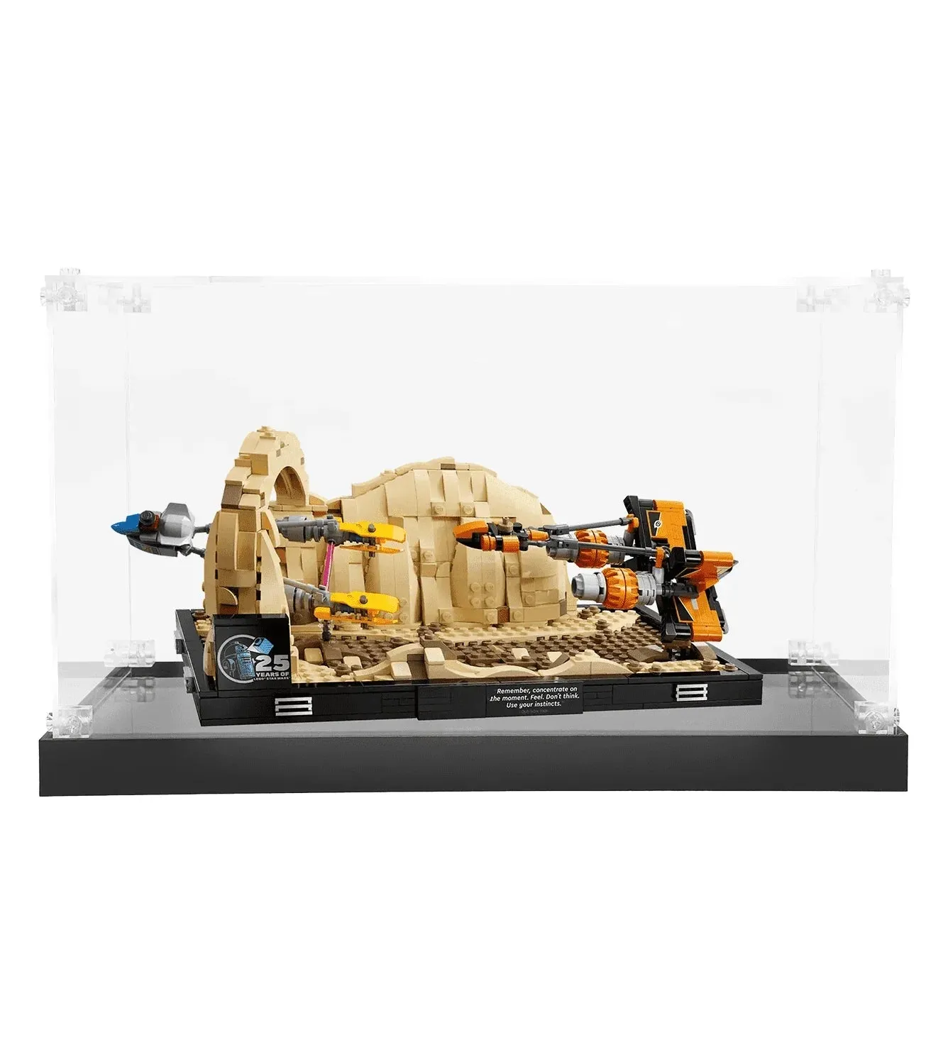 Vitrine für LEGO Mos Espa Podrace Diorama 75380