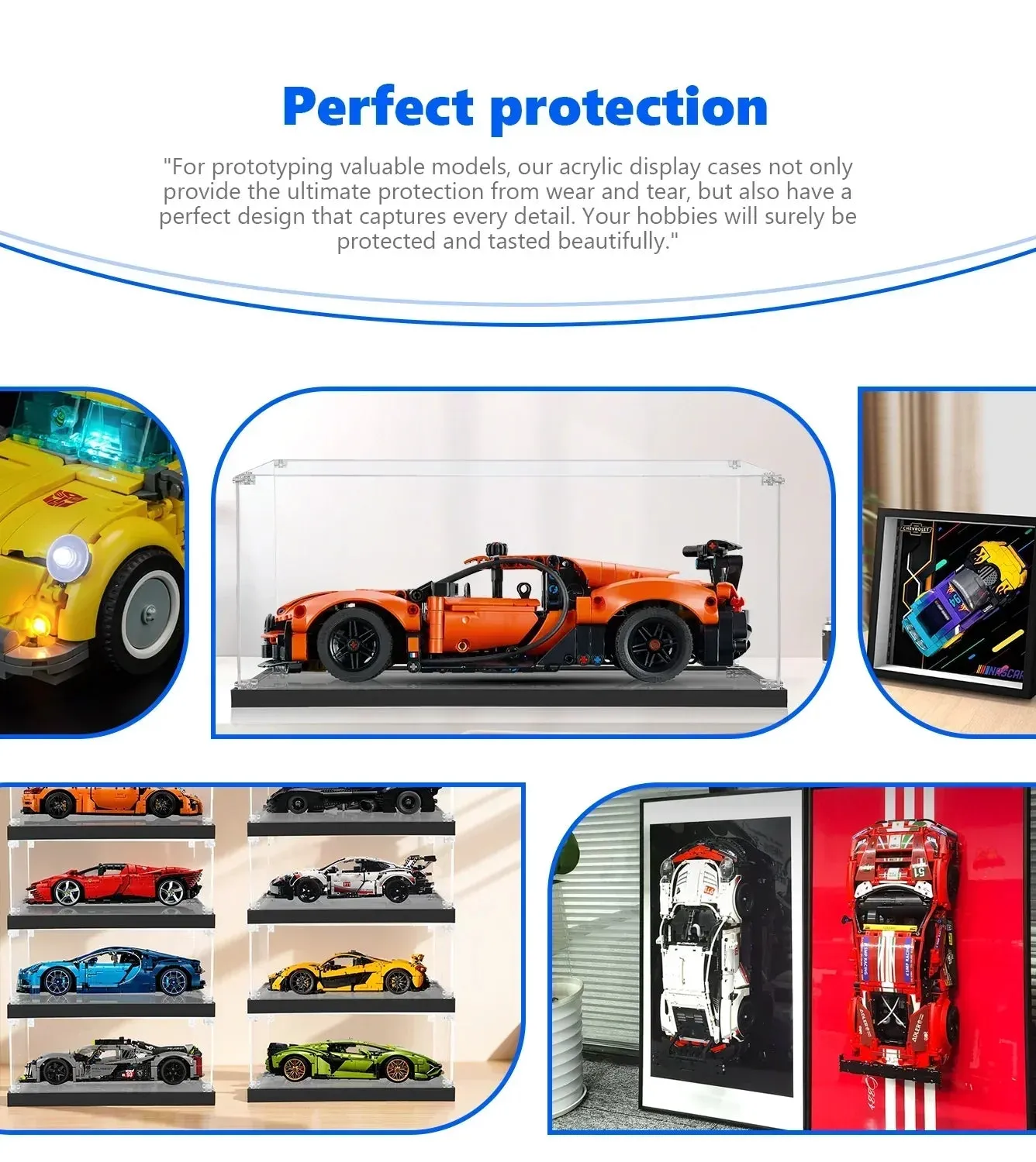 Display Case For LEGO Technic Bugatti Chiron Pur Sport Hypercar 42222 — 5