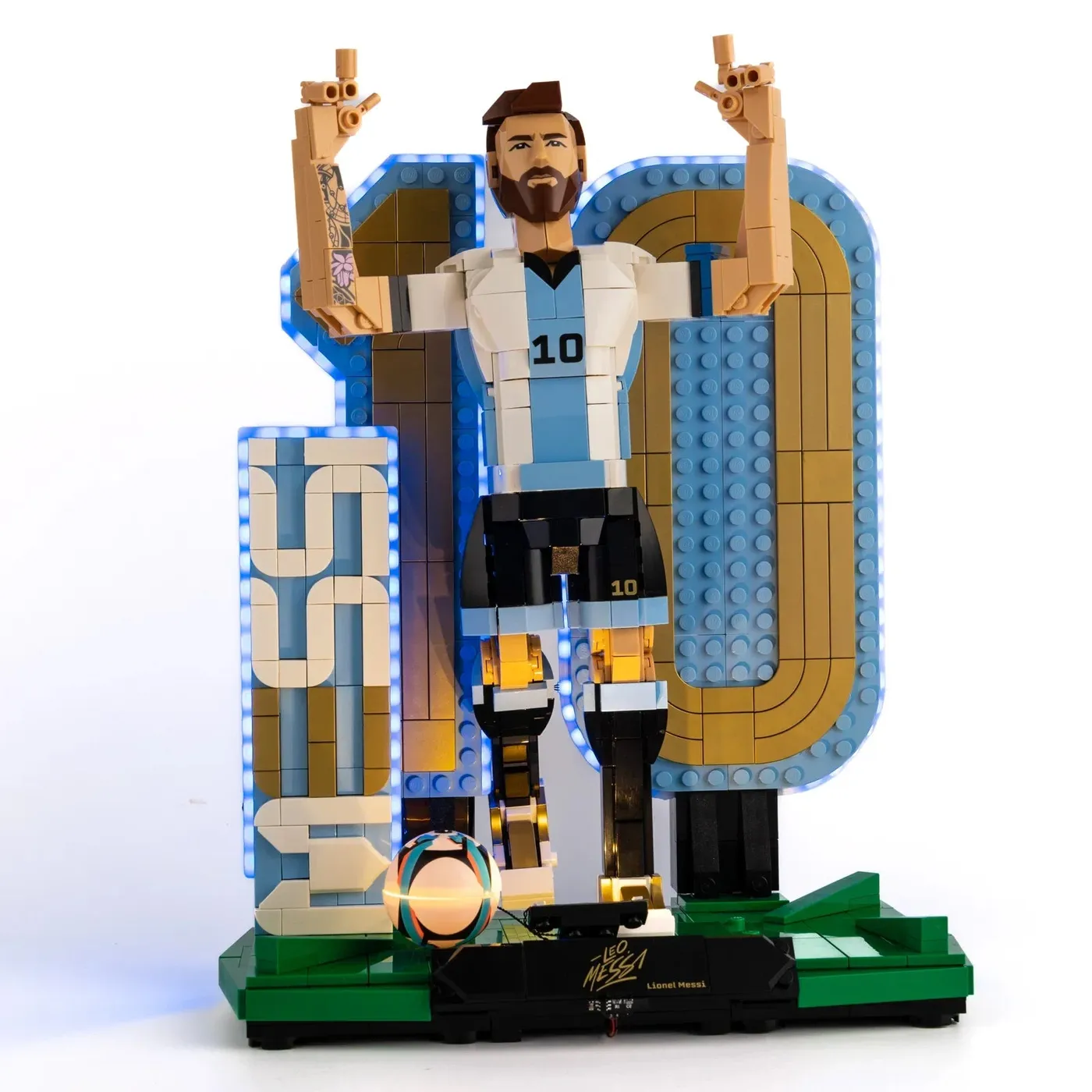 Premium-belysningskit kompatibelt med LEGO® Editions Lionel Messi – Soccer Legend 43015 — 17