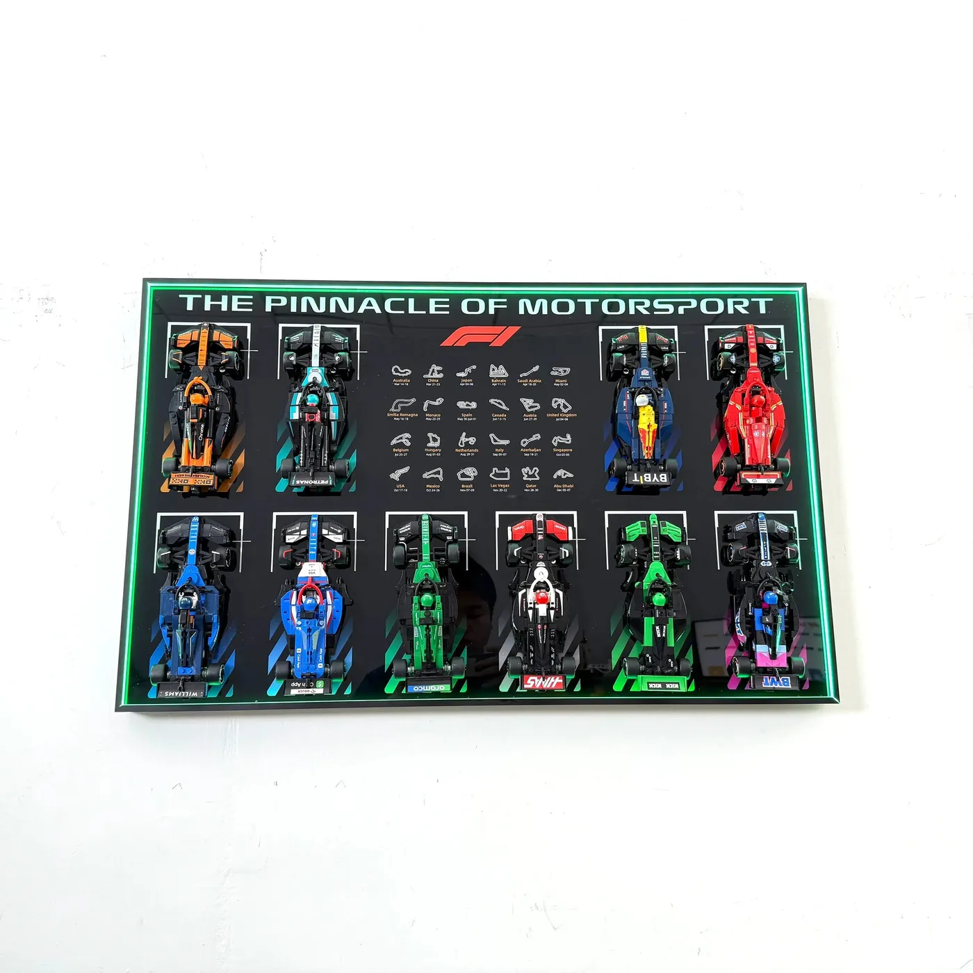 Displayram kompatibel med LEGO® Speed Champions 2025 F1-kollektionen