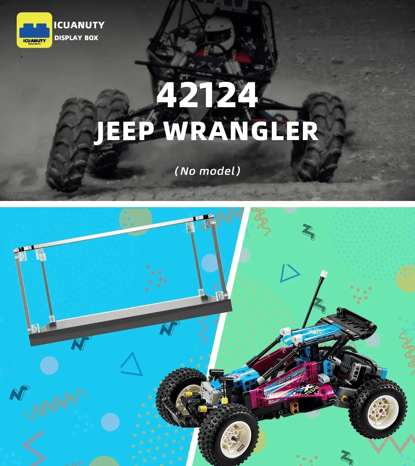 Gablota ekspozycyjna do LEGO Technic Off-Road Buggy 42124 — 4