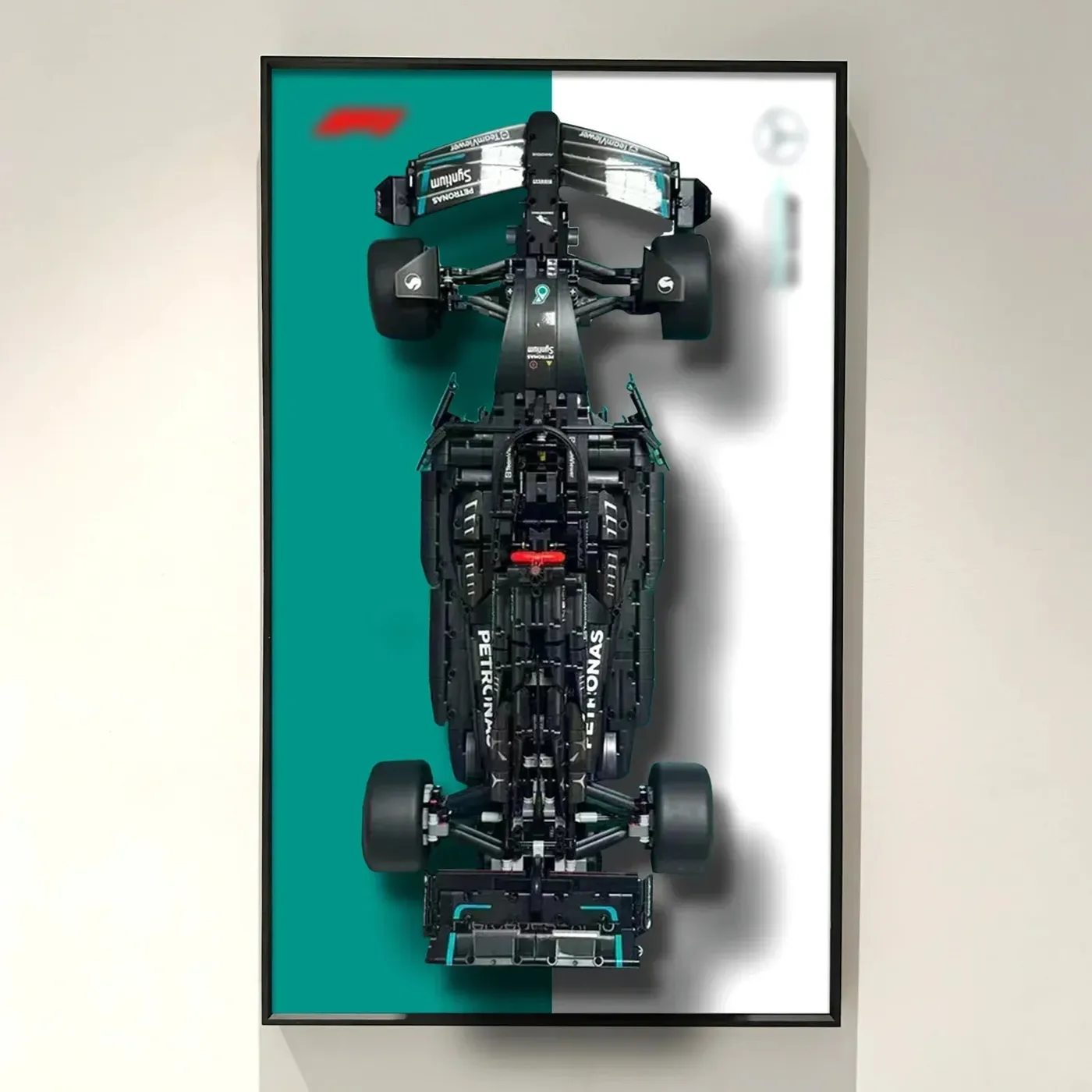 Väggmonterad displayram för Lego Technic™ Mercedes-AMG F1 W14 E Performance (42171) — 3