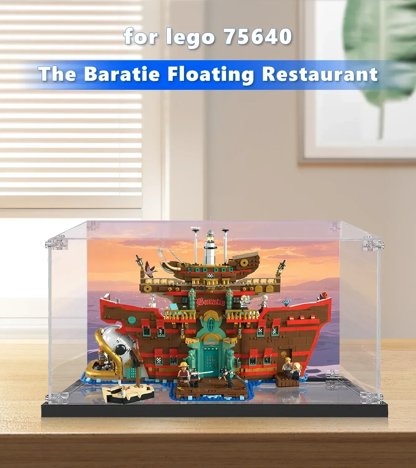 Gablota ekspozycyjna do LEGO® One Piece The Baratie Floating Restaurant 75640 — 5