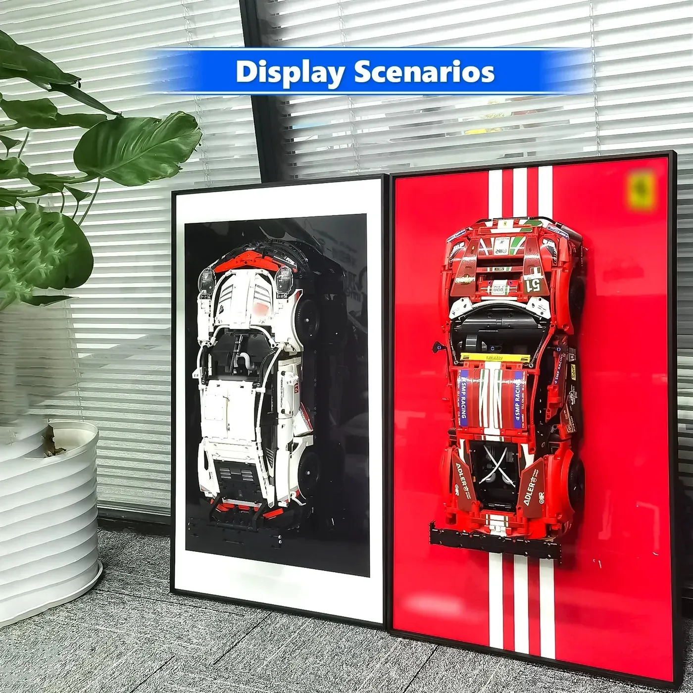 [Seria Line] Ramka ekspozycyjna na ścianę do superaut LEGO Technic — 21
