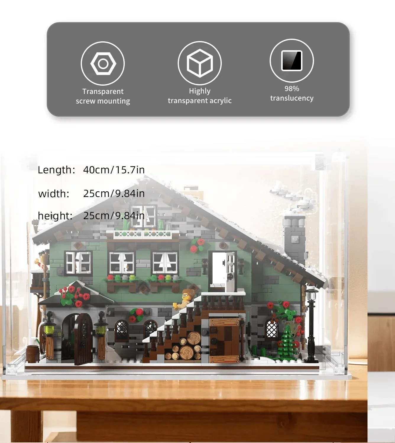Eksponavimo dėžė Lego BrickLink Winter Chalet 910004 — 7