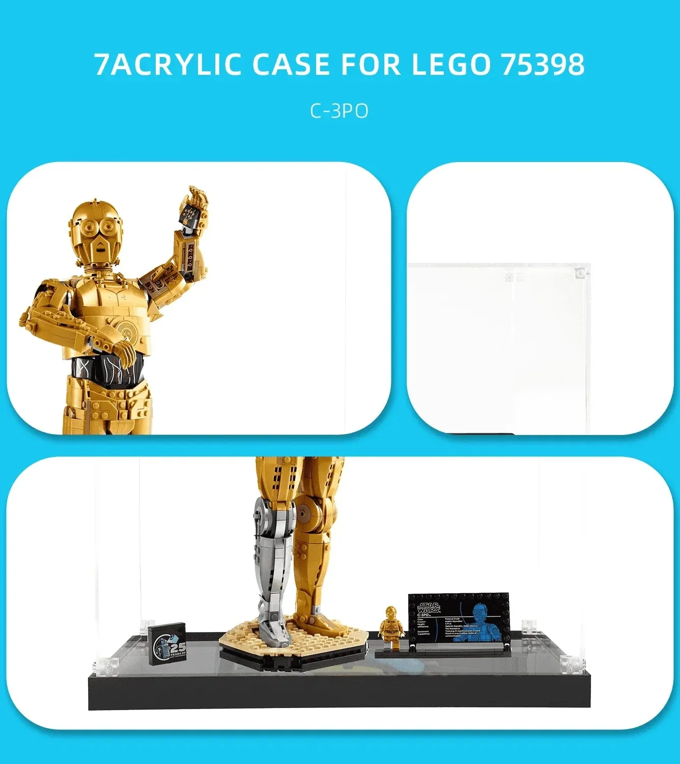 Vitrine für LEGO Buildable C3PO 75398 — 4