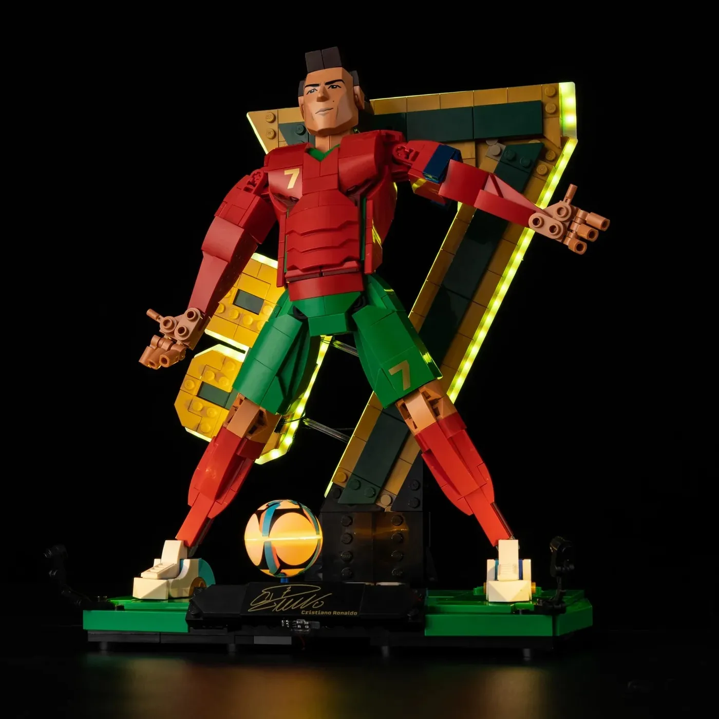 Premium apšvietimo rinkinys, suderinamas su LEGO® Editions Cristiano Ronaldo – Soccer Legend 43016 — 12