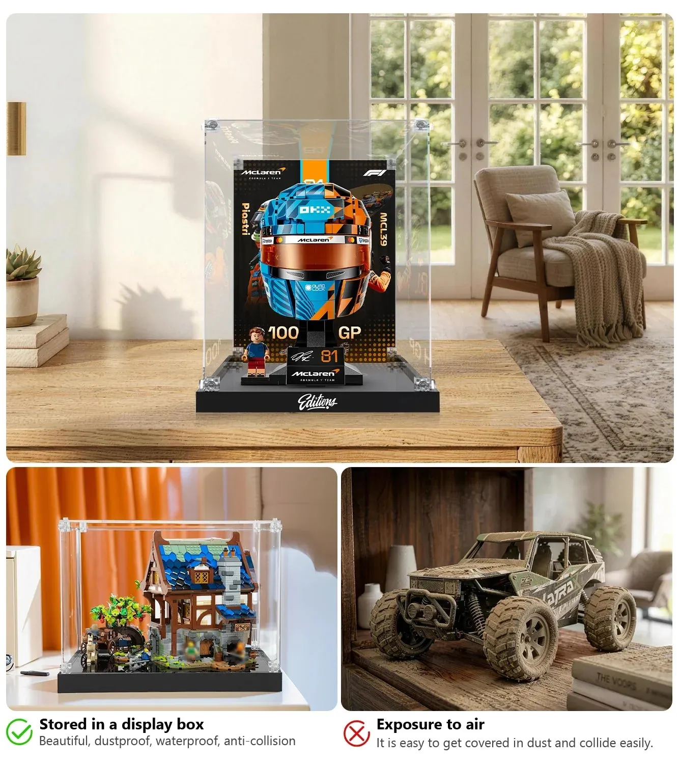 Eksponavimo dėžė LEGO® Editions McLaren Mastercard F1® Team Oscar Piastri Helmet 43017 — 14