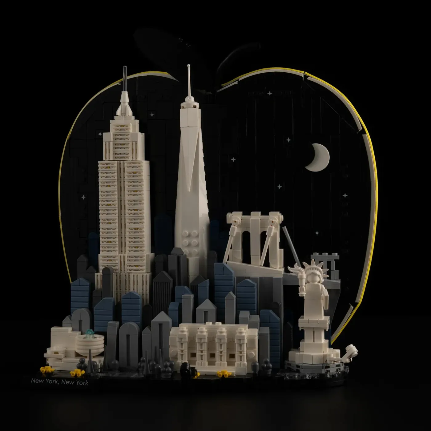Premium-belysningskit kompatibelt med LEGO Architecture New York City – The Big Apple 21066 — 3