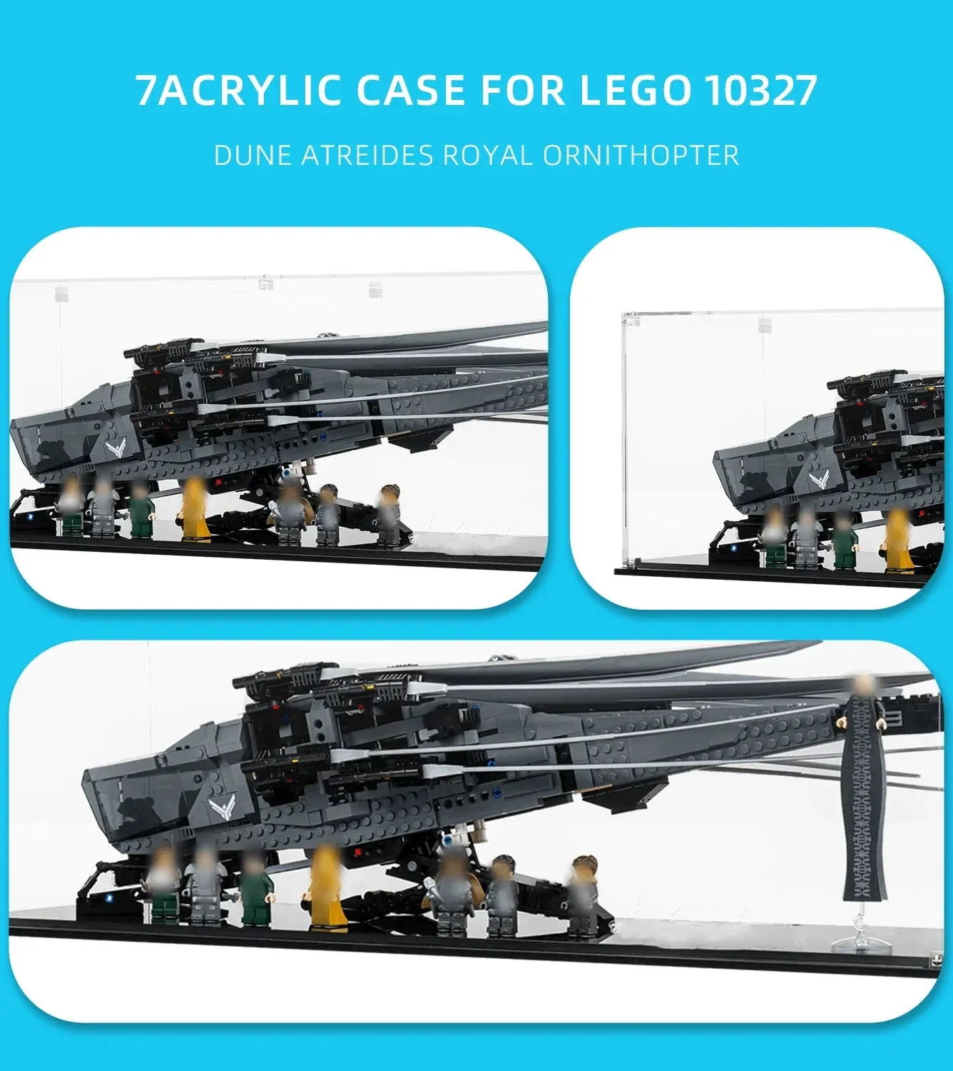 Display Case for Lego Dune Atreides Royal Ornithopter 10327 — 4