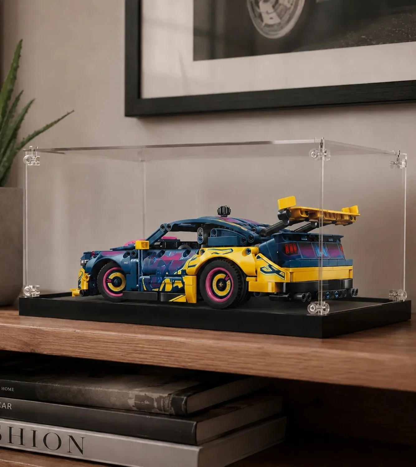 Display case for LEGO Technic™ Custom Garage Ford Mustang GT Ca 42236 — 18