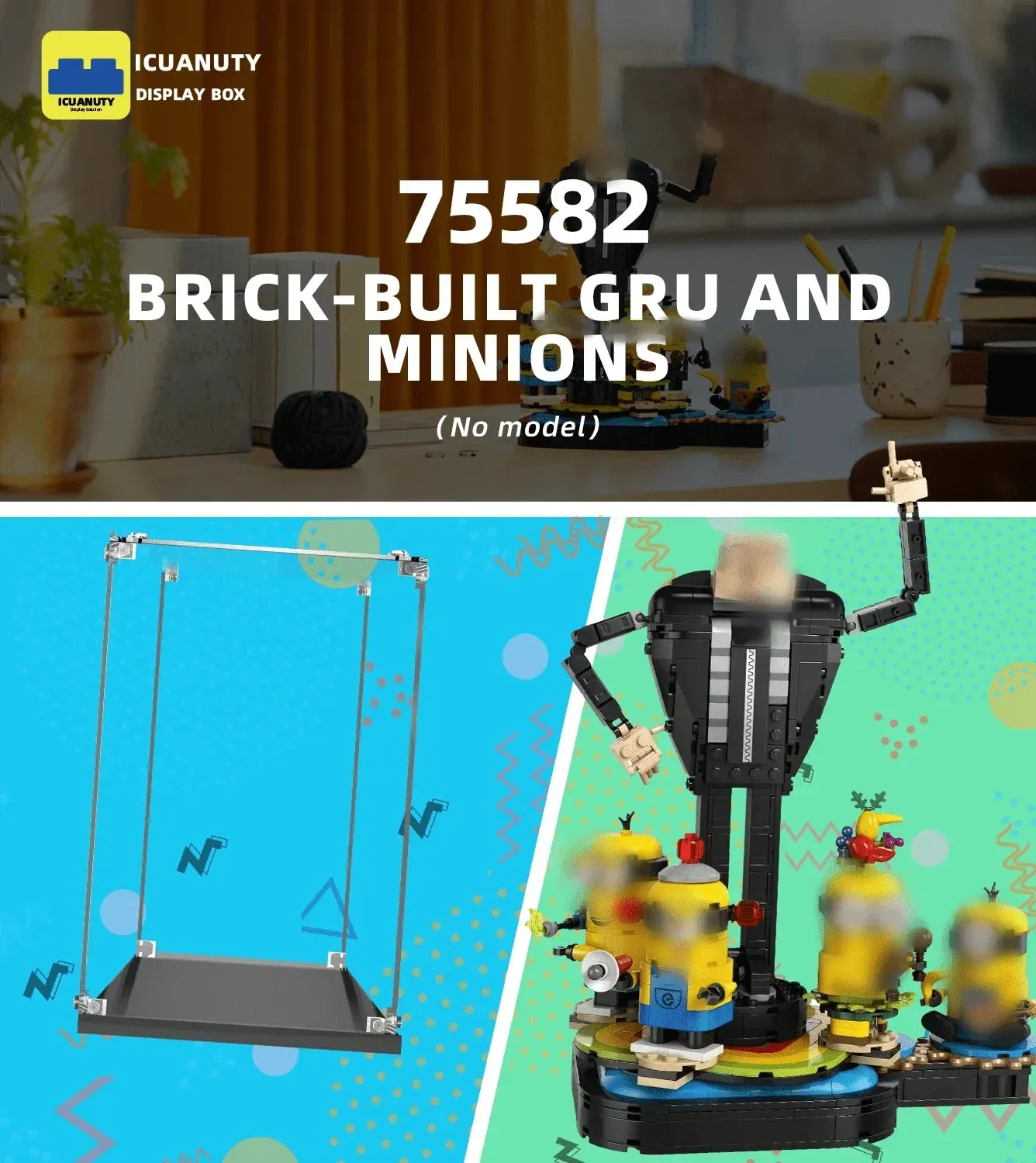 Display case for LEGO Gru and Minions 75582 — 5