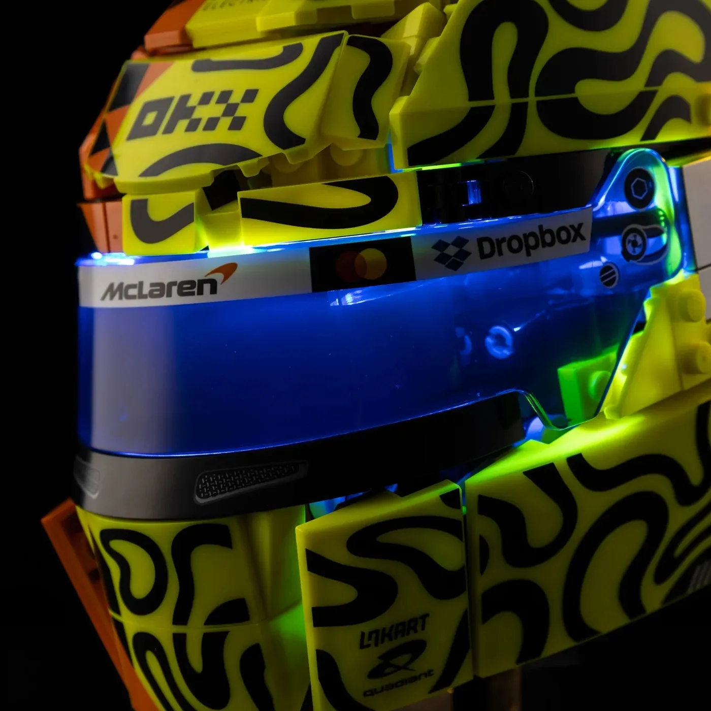 Premium belysningskit kompatibel med LEGO® Editions McLaren Mastercard F1® Team Lando Norris Helmet 43023 — 13