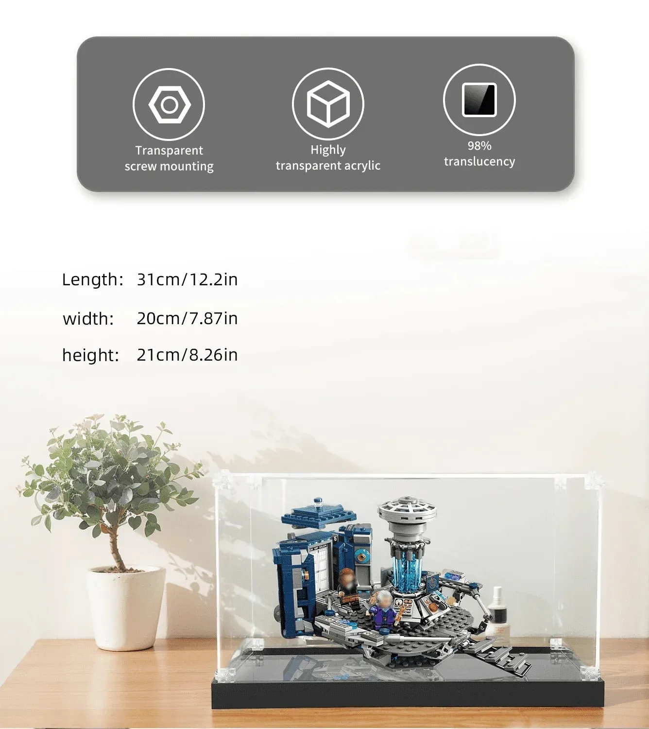 Display Case for LEGO Ideas Doctor Who 21304 — 5