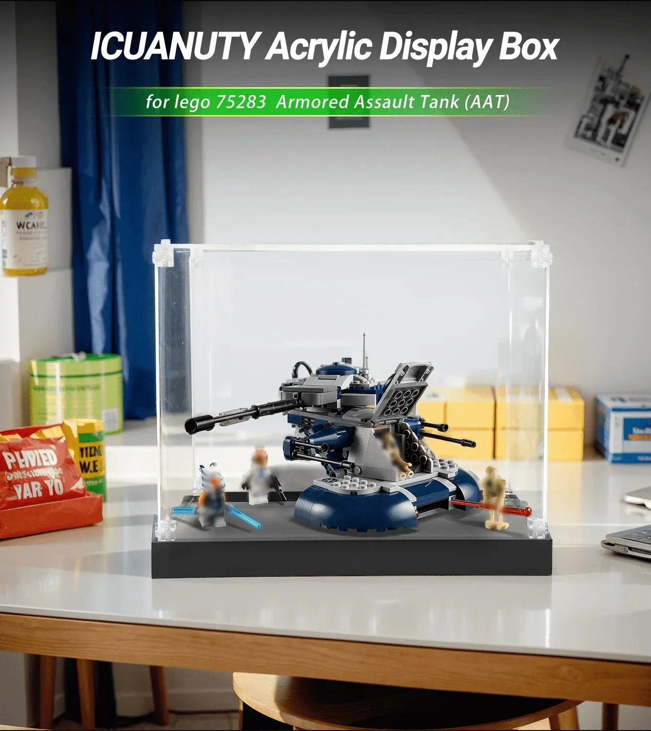 Display Case for Lego Armoured Assault Tank AAT 75283 — 2