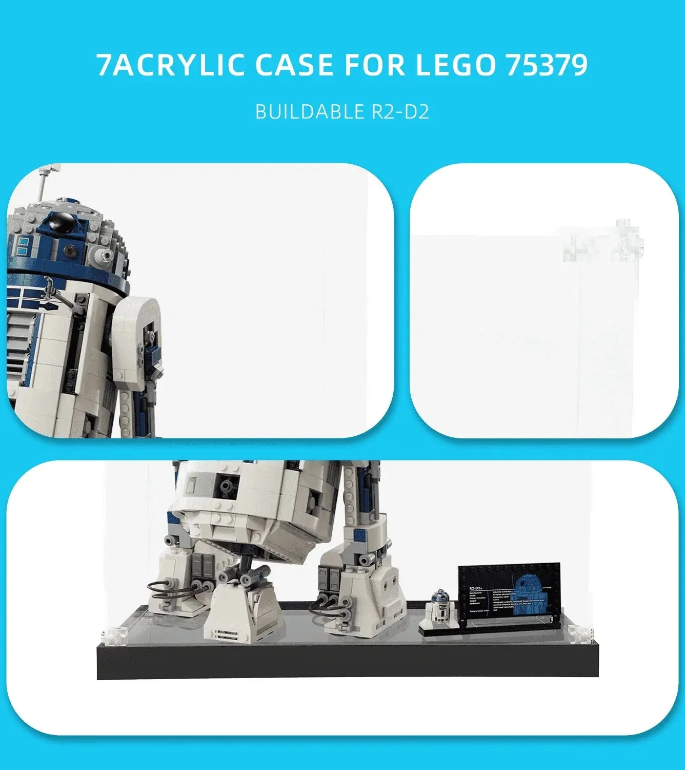 Gablota ekspozycyjna do LEGO Buildable R2-D2 75379 — 4