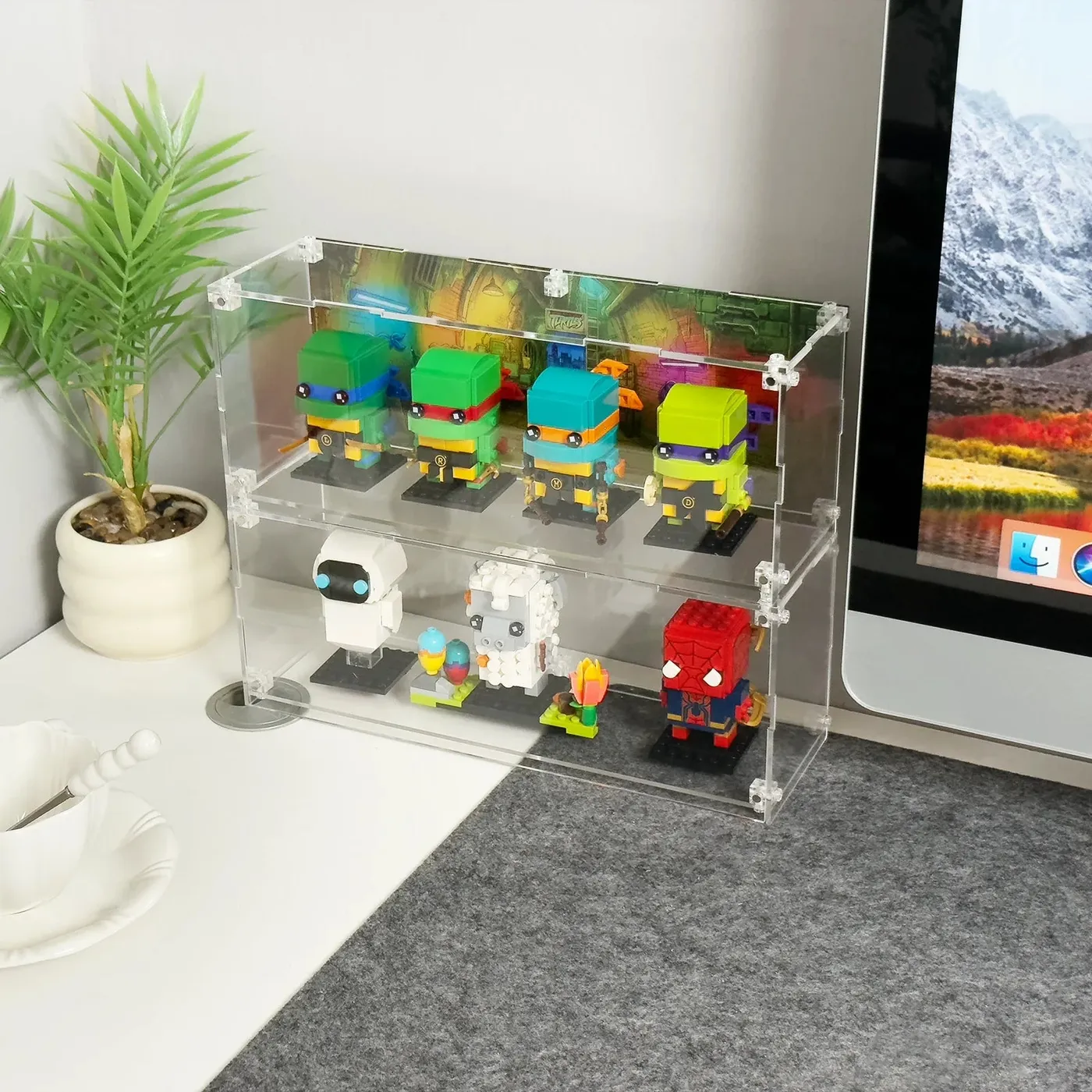 Vitrine für LEGO® BrickHeadz™ Teenage Mutant Ninja Turtles 40878 — 10